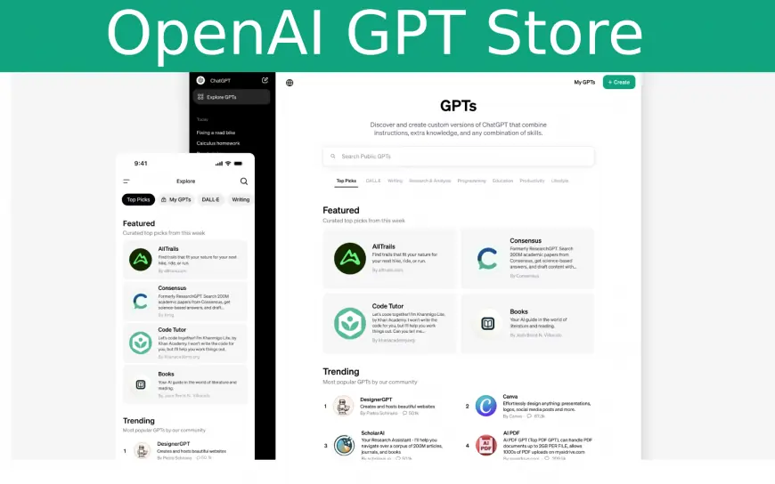 OpenAI launch GPT Store with hundreds of custom made GPTs,  you can also add yours and make money (Techatty)