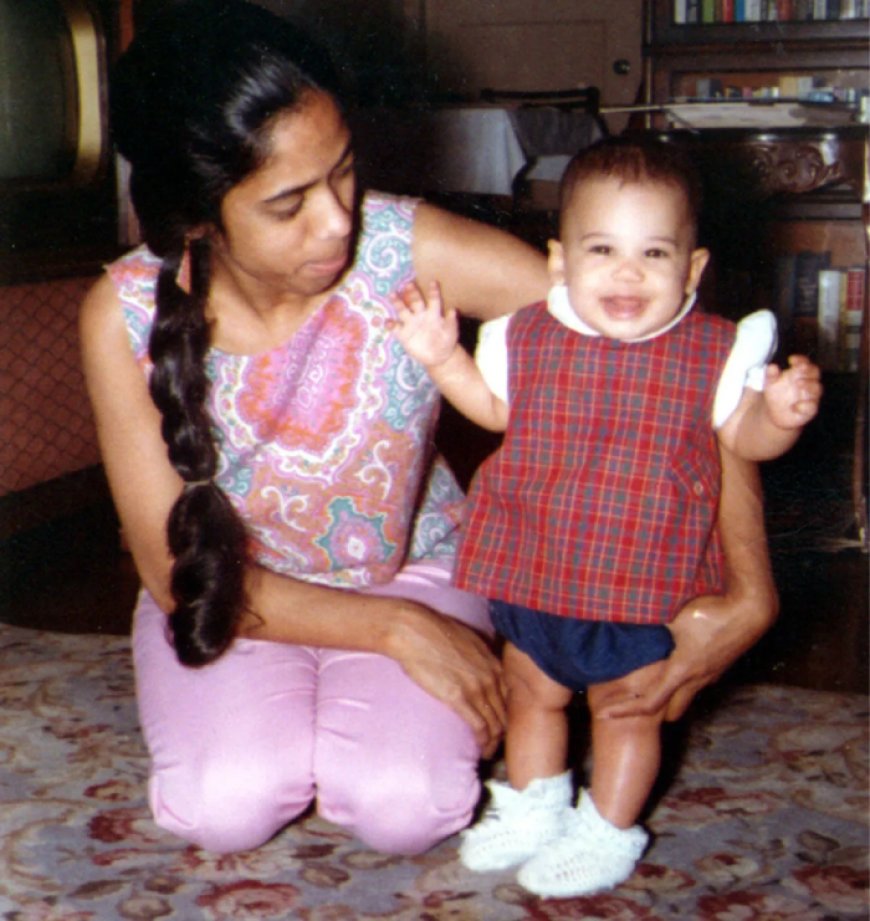 Vice President Harris with her mother, Shyamala